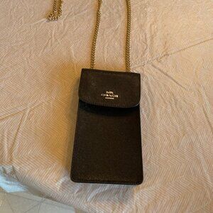 Small Coach Shoulder Phone/Credit Card Purse